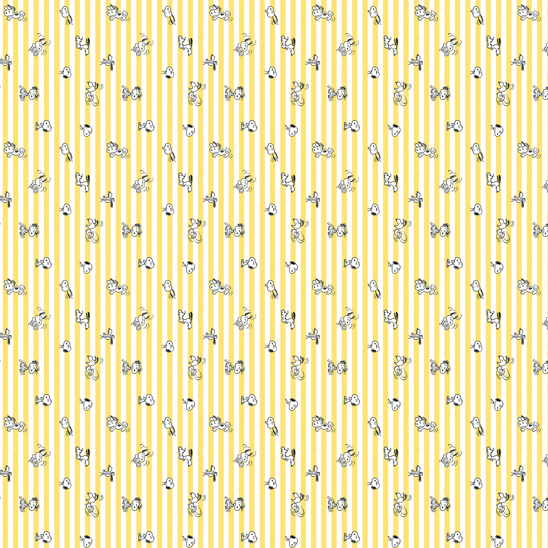 Snoopy Stripe Yellow White